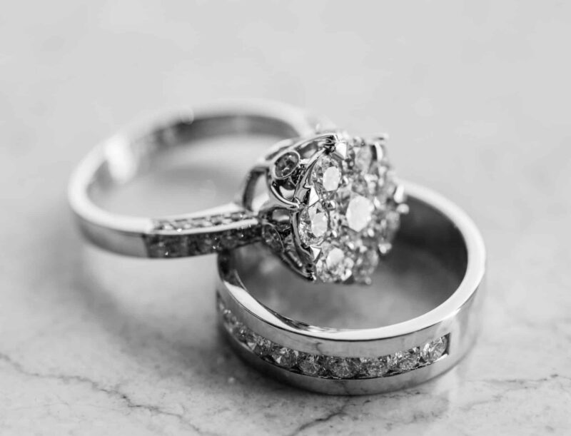 white gold silver